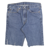 LEVI'S Mens Denim Blue Cut-Off Shorts L W34 Casual Cotton Blend