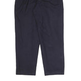 SAG HARBOR Womens Wool Blend Navy Relaxed Tapered Trousers W27 L28 Smart Office