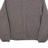 WOOLRICH Mens Grey Plain Jumper 1/4 Zip Polyester M Casual Comfortable Outerwear