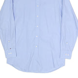 TOMMY HILFIGER Mens Blue Shirt M Classic Fit Cotton Blend Smart Casual