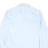 TOMMY HILFIGER Mens Blue Formal Shirt L Cotton Blend Long Sleeve Button Collar