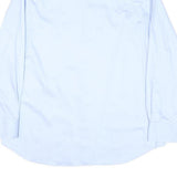 TOMMY HILFIGER Mens Blue Formal Shirt L Cotton Blend Long Sleeve Button Collar