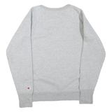 CHAMPION Mens Grey Crew Neck M Cotton Blend Pullover Sweatshirt Logo