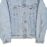 LEE Mens Blue Denim Button Jacket XL Cotton Blend Classic Vintage Style