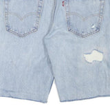 LEVI'S Womens Denim Blue Distressed Shorts M W32 Casual Cotton Blend