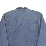 LEE Womens Blue Denim Button Jacket L Cotton Blend Classic Workwear Style