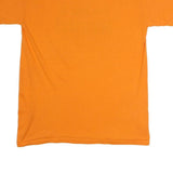 TEE SWING Mens Orange Graphic T-Shirt L Short Sleeve Crew Neck Humour