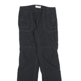 OP Womens Black Regular Fit Straight Leg Polyester Blend Trousers W28 L32 Casual