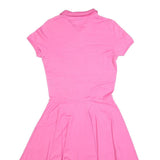 RALPH LAUREN Girls Pink Polo Style Cotton Blend Dress L Casual Summer