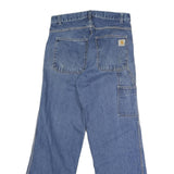 CARHARTT Mens Jeans Blue Regular Straight Denim Medium W31 L32 Workwear Casual