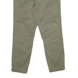 NAUTICA Womens Cotton Blend Regular Fit Straight Trousers Khaki W32 L29 Classic