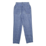 SPOTLIGHT Womens Regular Fit Straight Leg Denim Light W24 L28 Embossed Pattern