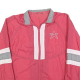 Mens Red & Grey Work Out Zip Jacket S Polyester Blend Casual Sportswear