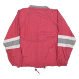 Mens Red & Grey Work Out Zip Jacket S Polyester Blend Casual Sportswear