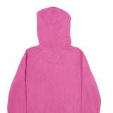 CONVERSE Womens Pink Full Zip Hoodie M Casual Cotton Blend Sweatshirt