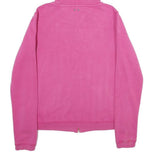 CONVERSE Womens Pink Full Zip Hoodie M Casual Cotton Blend Sweatshirt