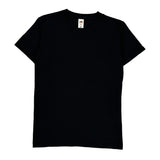 Fruit Of The Loom T-Shirt - Small Black Cotton