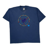 Credit Union Spirit Fruit Of The Loom Single Stitch T-Shirt - XL Blue Cotton Blend