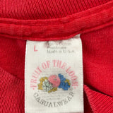 Blank Fruit Of The Loom Single Stitch T-Shirt - Large Red Cotton