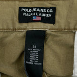 Polo By Ralph Lauren Cargo Shorts - 38W 10L Khaki Cotton