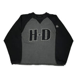 H-D Logo Harley Davidson Graphic Sweatshirt - Medium Black Cotton