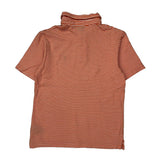 Age 10-12 Polo By Ralph Lauren Striped Polo Shirt - Medium Orange Cotton