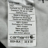 Carhartt Carpenter Pants - 33W 30L Black Cotton