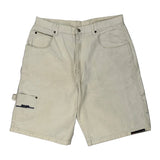 Unbranded Carpenter Shorts - 36W 12L Cream Cotton