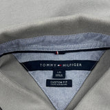 Tommy Hilfiger Polo Shirt - Large Gray Cotton