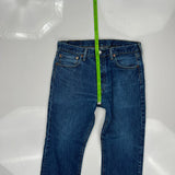 Levis 501 Jeans - 32W 30L Blue Cotton
