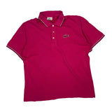Lacoste Polo Shirt - XL Pink Cotton