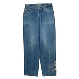 Johnny Blaze Graphic Jeans - 36W 33L Blue Cotton