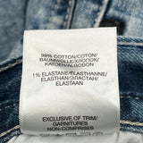 Silver Contrast Stitch Jeans - 38W 30L Light Wash Cotton