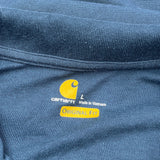 Carhartt Polo Shirt - Large Blue Polyester