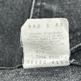 550 Orange Tab Levis Denim Shorts - 32W 9L Black Cotton