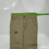 Carhartt Carpenter Trousers - 30W 32L Khaki Cotton