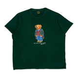 Polo Bear Polo By Ralph Lauren Graphic T-Shirt - 2XL Green Cotton