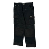 Terra Cargo Trousers - 32W 30L Black Cotton