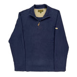 Timberland 1/4 Zip - Large Blue Cotton