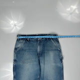 Carhartt Double Knee Carpenter Jeans - 36W 30L Blue Cotton