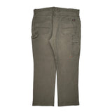 Dickies Carpenter Trousers - 40W 30L Grey Cotton