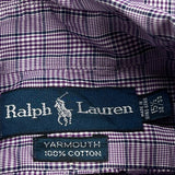 Ralph Lauren Checked Shirt - Medium Purple Cotton