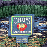 Made In USA Chaps Ralph Lauren Sweater - Large Multicoloured Cotton