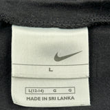 Nike Long Sleeve T-Shirt - Large Black Cotton