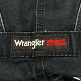 Wrangler Cargo Pants - 33W 30L Black Cotton