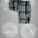 Ecko Unltd Checked Cargo Shorts - 32W 10L Black Cotton