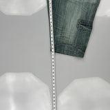 Hip Hop Point Zero Cargo Shorts - 40" Waist Dark Wash Denim