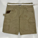 Wrangler Cargo Shorts - 36W 10L Khaki Cotton