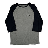 Oakley Long Sleeve T-Shirt - Large Gray Cotton