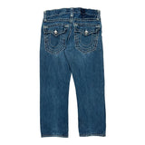 True Religion Contrast Stitch Jeans - 32W 22L Blue Denim